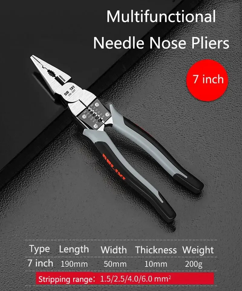 Multi-Functional Alicate Pliers – Diagonal & Needle Nose Wire Cutters UK