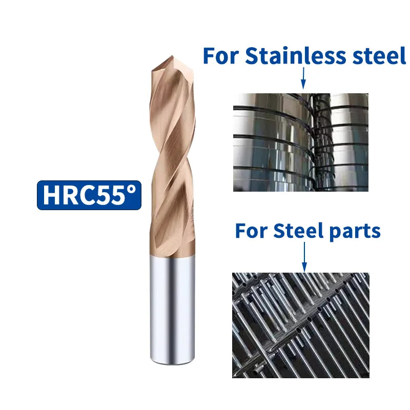 Solid Tungsten Carbide CNC Drill Bits Set (1.0–20mm)