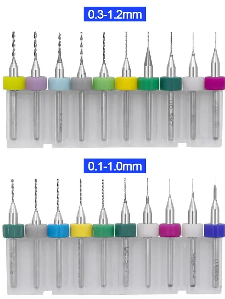 0.1-3.0mm Print Circuit Board Drill Bits Carbide Micro Drill Bits CNC PCB Twist Dril