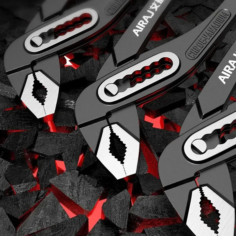 AIRAJ 8/10/12 Inch Multifunctional Adhesive Pump Pliers, Quick Release Water Pipe Pliers, Industrial Grade Electrician Tool