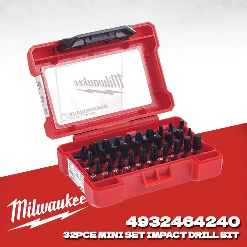 MILWAUKEE 4932464240 SHOCKWAVE 32PC Impact Duty Driver Bits Set – Power Drill Accessories