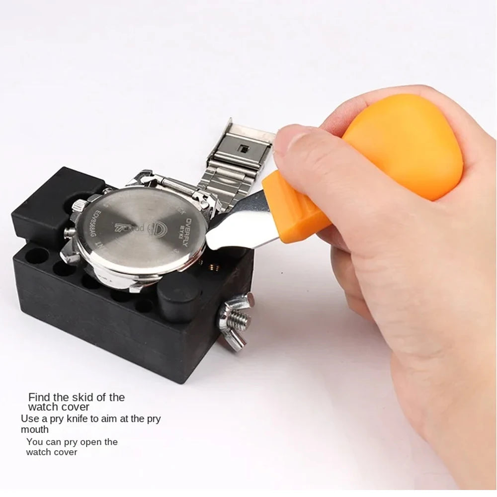 147 Parts Watch Repair Tool Kit for Disassembly Installation Maintenance Adjusting Straps Replacing Batteries