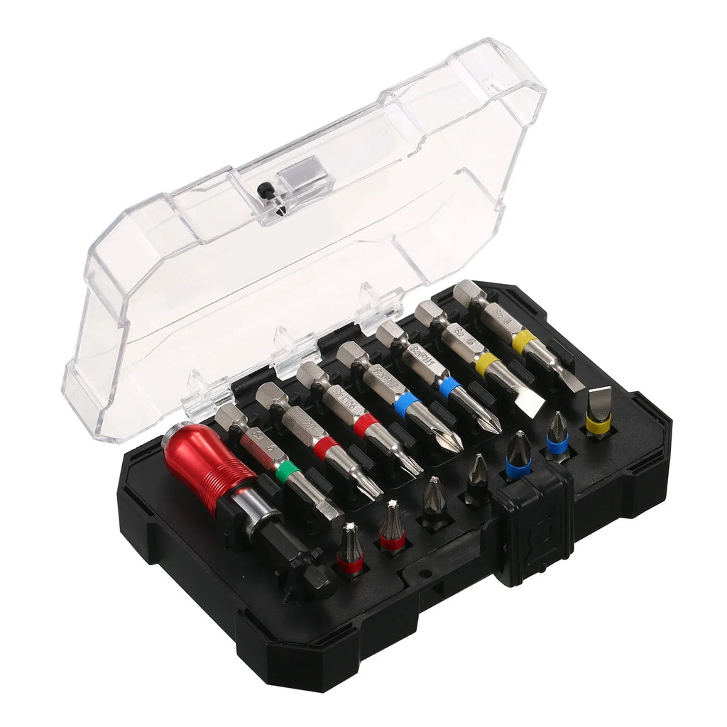 15PCS Drill Bit Set Screwdriver Bit Set Impact Driver Bit Set for Wood, Metal Steel and Security Screwdriver Bits for Power Tool