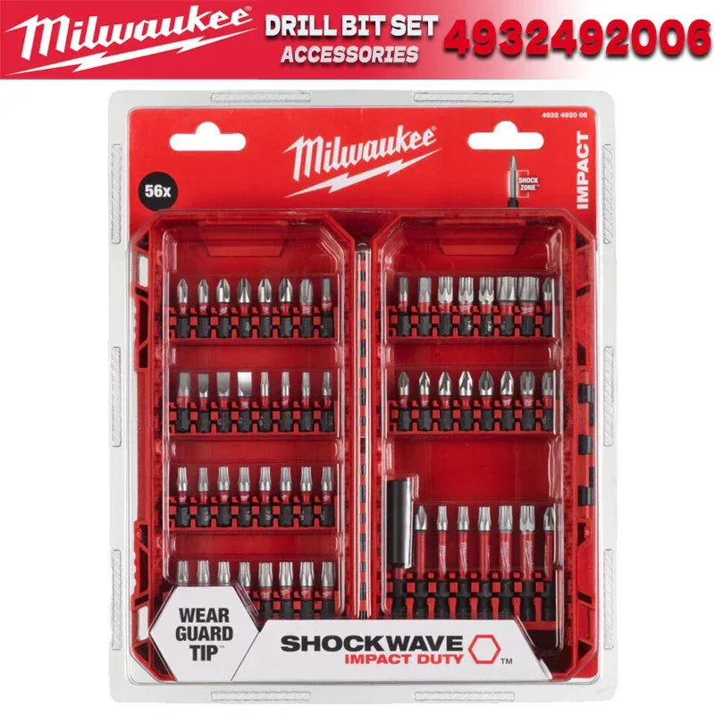 Milwaukee 4932492006 SHOCKWAVE Impact Duty Bits Set 56PC – Driver Bits for Impact Drill