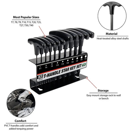 metric and inch allen wrenches with storage stand