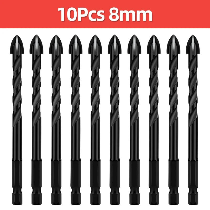 Tungsten Carbide Tile & Glass Drill Bit Set (3–12mm)