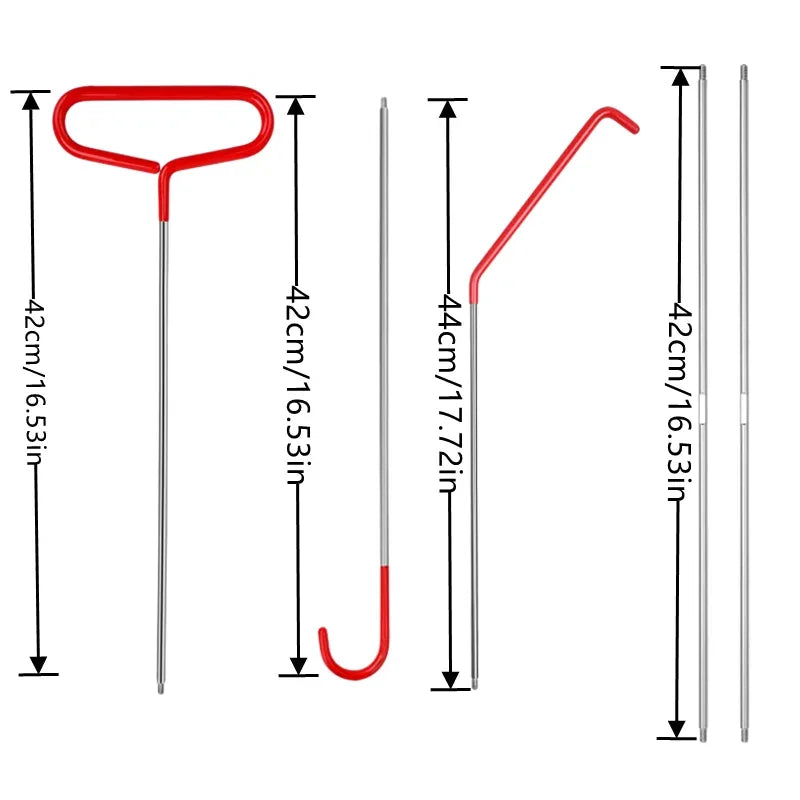 21/18PCS Car Door Tool Kit Inflatable Air Pump Auto Window Door Open Fixing Gripper Tools Long Reach Kits with Carrying Bag