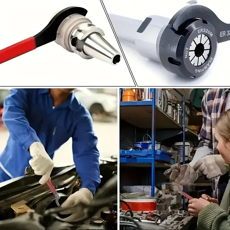 6pcs Hook Wrenches Tools Set C-Shape Spanner Wrench for Shock Adjustment Motorcycle Car Repair Spanner Tool Universal Hand Tool