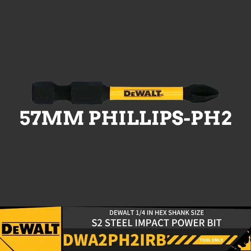 DEWALT Impact Power Bits – Phillips & Slotted 57/89/152mm