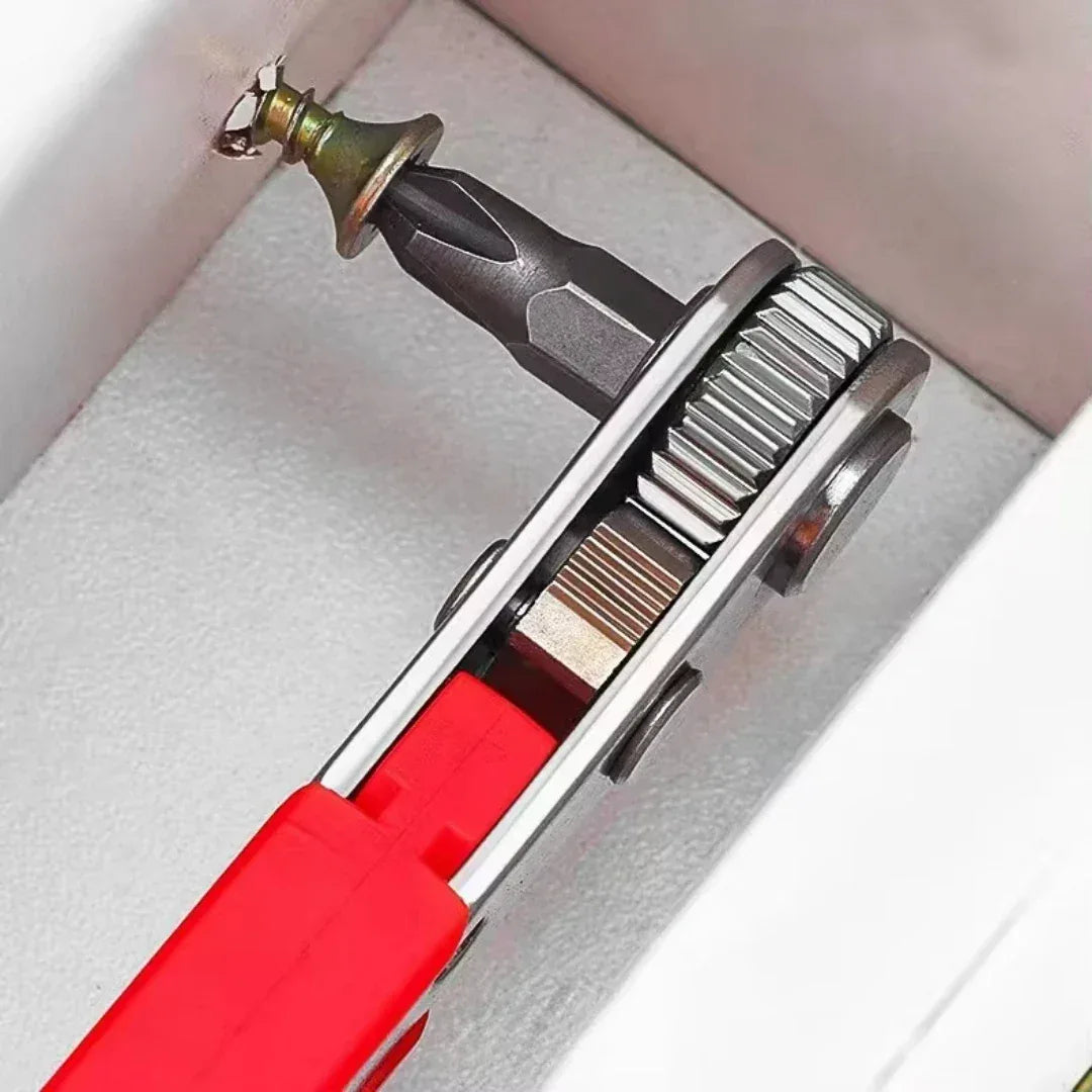 Right Angle Screwdriver Set T25 – Mini Ratcheting 90° Offset Wrench Kit for DIY Repairs