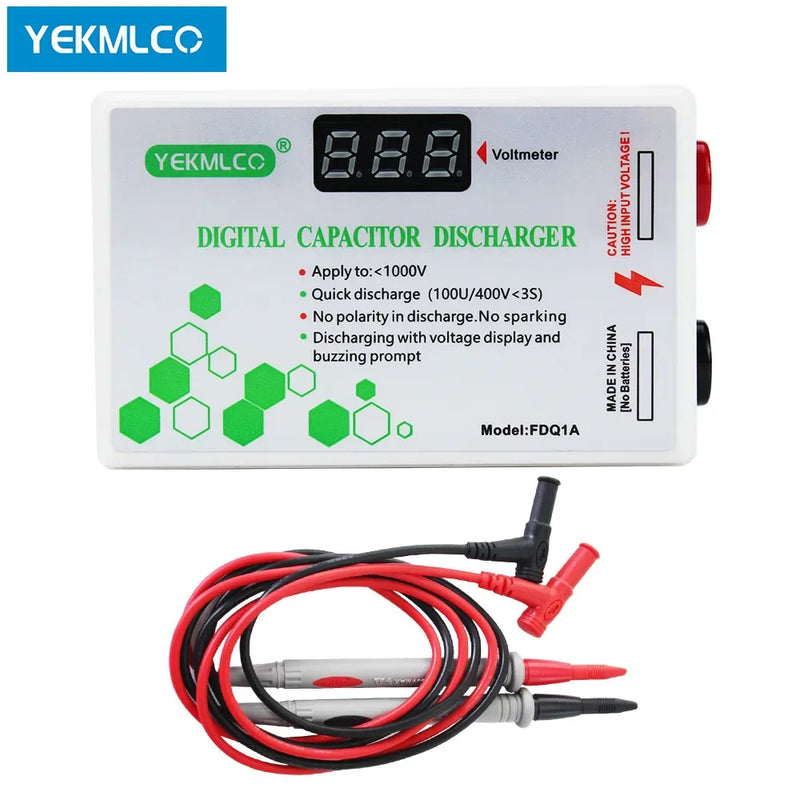 Capacitor discharger 10-1000V fast voltage discharge tool