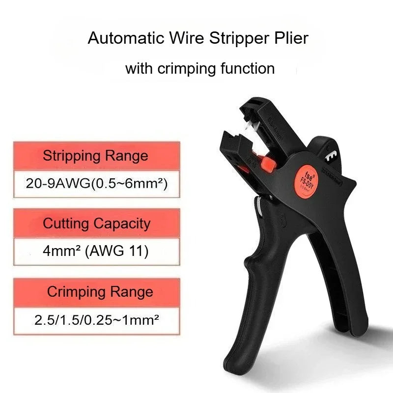 JH Automatic Wire Stripping Pliers – Cable Cutter & Stripper for Electricians