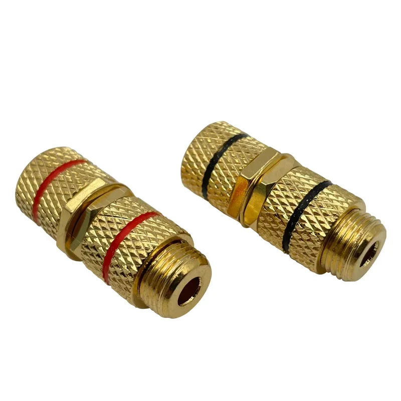 4Pcs P790 Speaker Audio Cable Docking Plug 4mm Banana Plug Female To Female Extension Socket