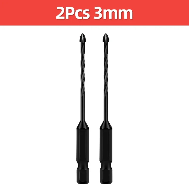 Tungsten Carbide Tile & Glass Drill Bit Set (3–12mm)