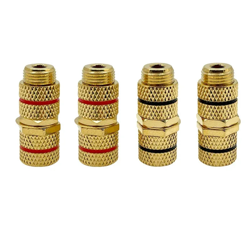 4Pcs P790 Speaker Audio Cable Docking Plug 4mm Banana Plug Female To Female Extension Socket