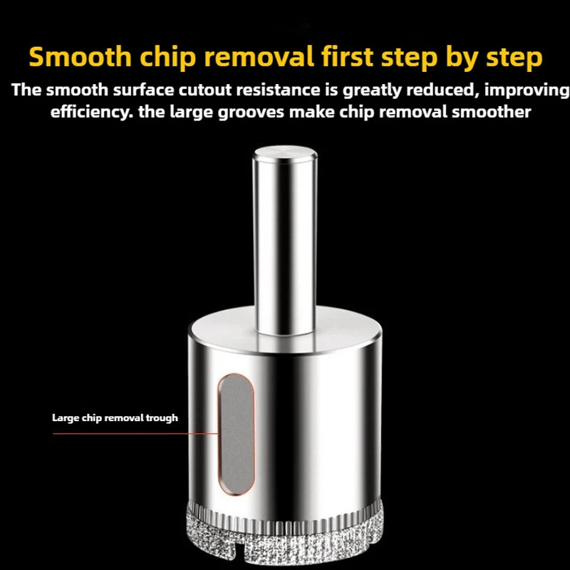 10PCS 3-50mm Diamond Hole Saw Drill Bits Set For Glass Marble Porcelain Tile Cutting Tools Drill Bits Set