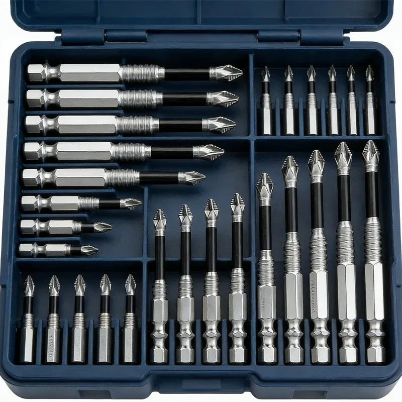 25/50/65/70/90/150mm K5 Magnetic Screwdriver Drill Bit Phillip Head Impact Driver Electric Screwdriver Non-slip Resistant Drills