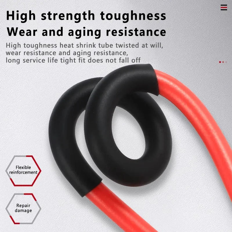 100 Meters/10M 3:1 Heat Shrink Tube Black with Glue Polyolefin Shrinking Assorted Ratio Adhesive Wire Cable Sleeving Tubing