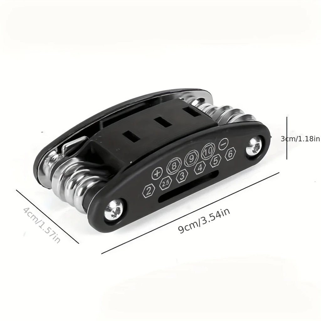 16-in-1 Socket Wrench Set, Non-Slip Rotating Head. Durable Stainless Steel for Home & Car Repairs. Easy & Universal Tool.