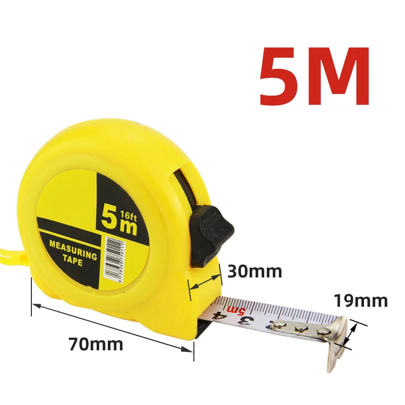 2M 3M 5M Tape Measure Metric Steel Measuring Ruler Distance Measuring Tool Meter Ruler Steel Tape Length Metal Measuring Tools