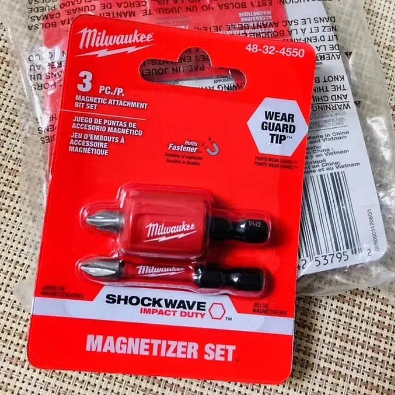 Milwaukee 48-32-4550 SHOCKWAVE Impact Duty Magnetic Attachment & PH2 Bit Set – 3PC