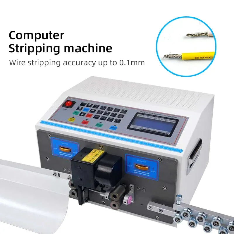 ZSKJ Automatic Wire Stripping Machine 0.1–4mm² Intelligent Cable Stripper Cutting & Peeling Tool for Electrical Use