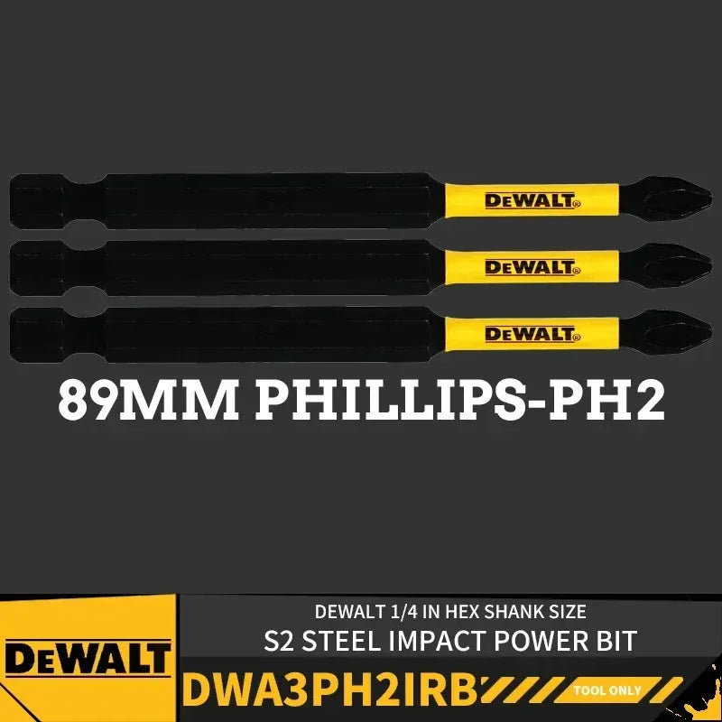 DEWALT Impact Power Bits – Phillips & Slotted 57/89/152mm