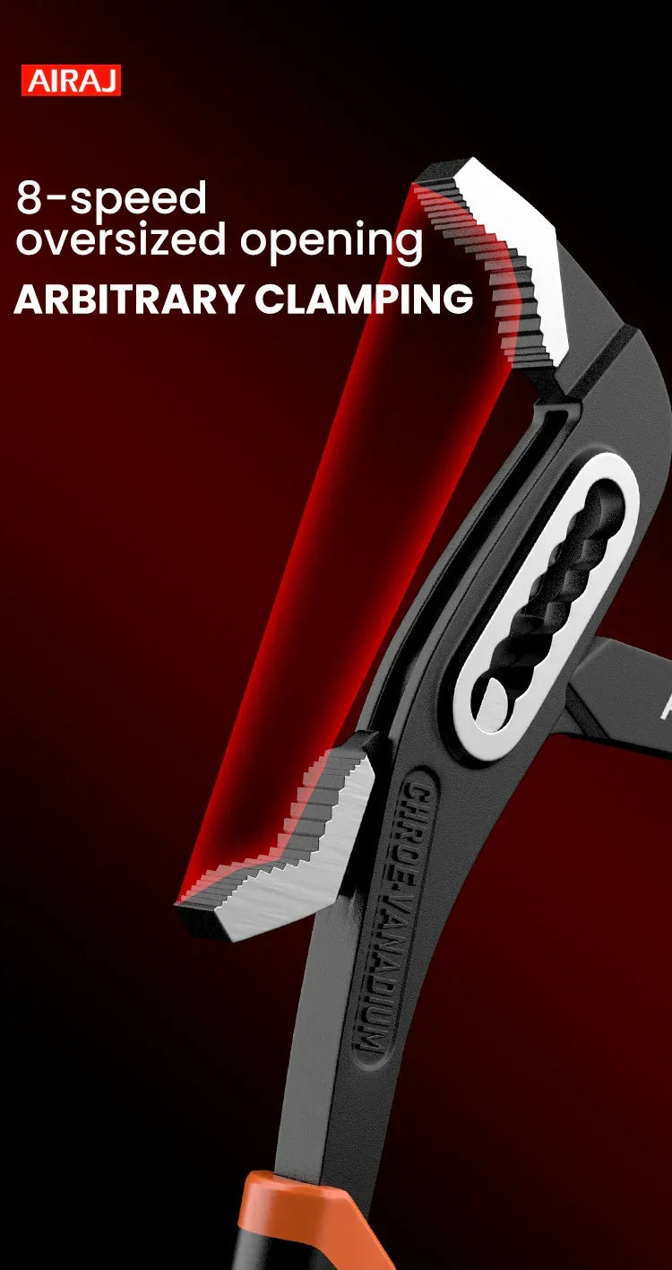 Adjustable Water Pump Pliers 8-12 Inch – Industrial Grade Pipe Grip Tool