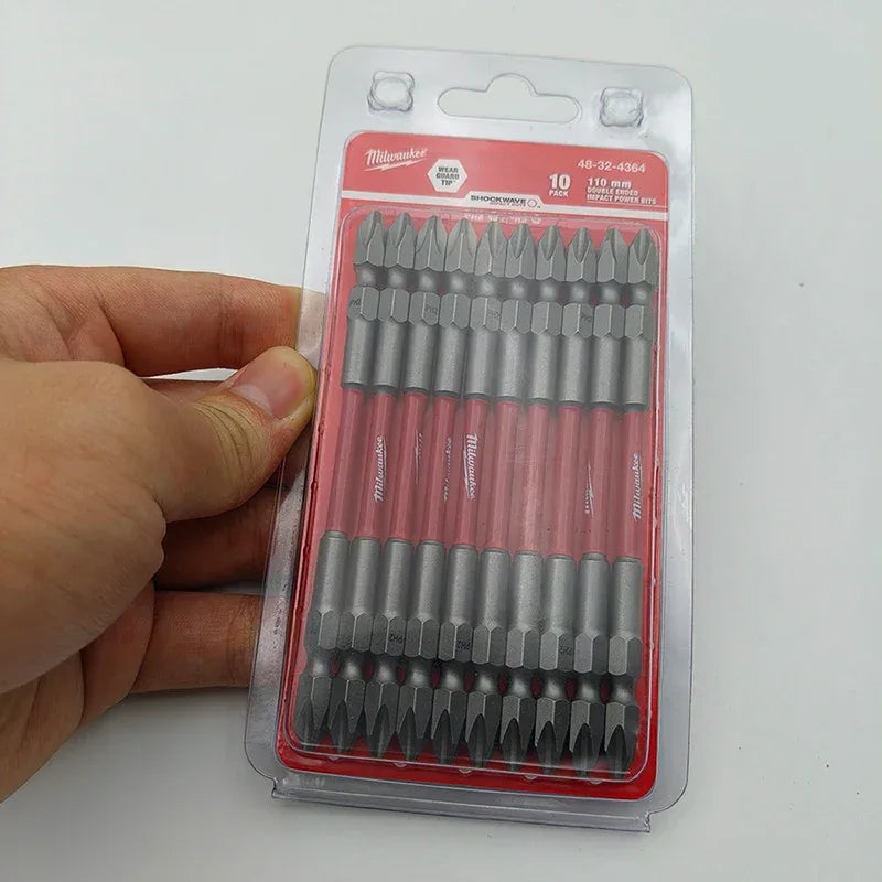 Milwaukee 48-32-4364 SHOCKWAVE PH2 110mm Impact Bits 10 Pack Double Ended