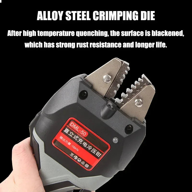 Electric terminal crimper for automotive and industrial wiring