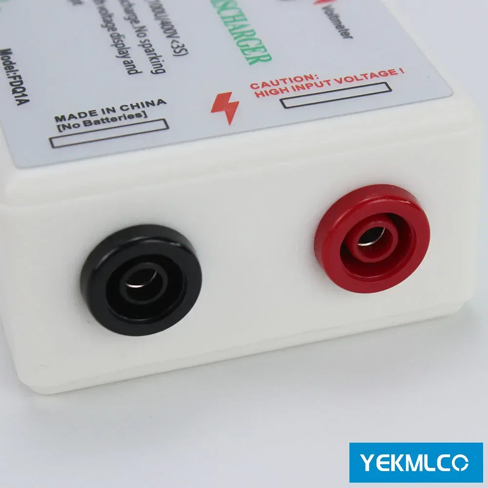 Portable capacitor discharge tool for electrician use