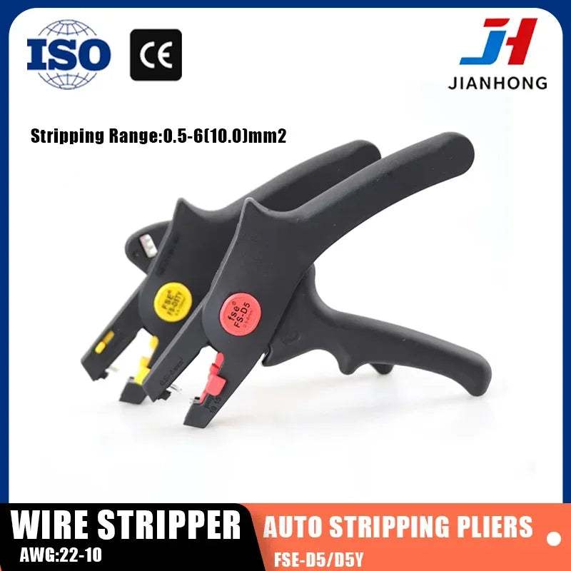 JH Automatic Wire Stripping Pliers – Cable Cutter & Stripper for Electricians