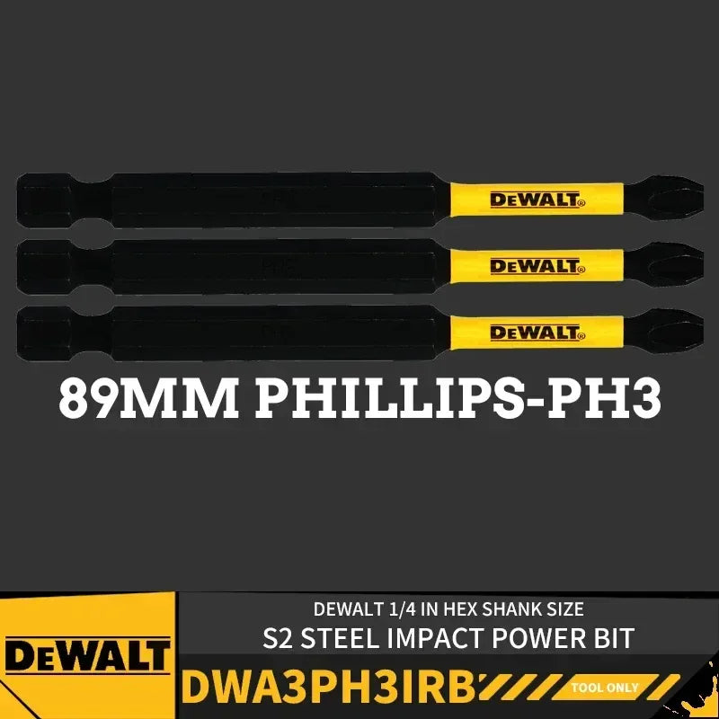 DEWALT Impact Power Bits – Phillips & Slotted 57/89/152mm