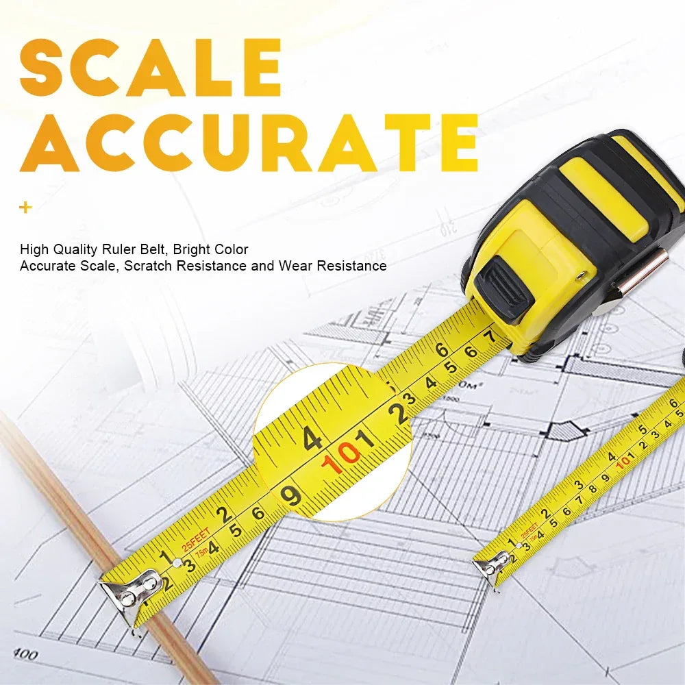 BESTIR Measuring Tape Measure 3M 5M 7.5M Metric Tape Ruler Centimeter 10Ft 16Ft 25Ft Measuring Tool Ruler Metric And Feet