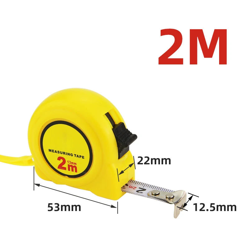 2M 3M 5M Tape Measure Metric Steel Measuring Ruler Distance Measuring Tool Meter Ruler Steel Tape Length Metal Measuring Tools