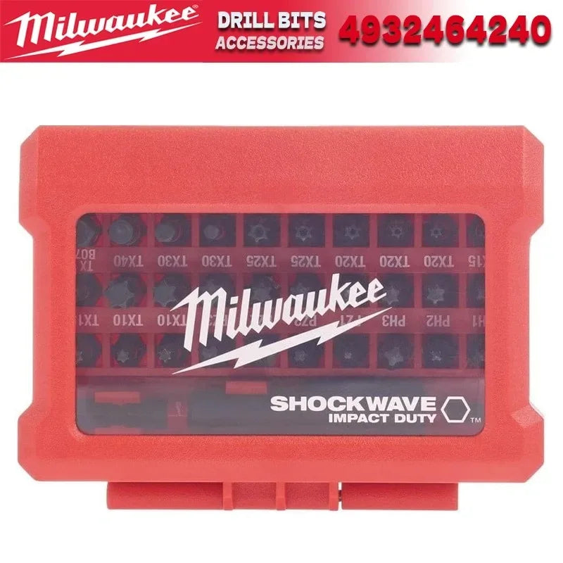 MILWAUKEE 4932464240 SHOCKWAVE 32PC Impact Duty Driver Bits Set – Power Drill Accessories