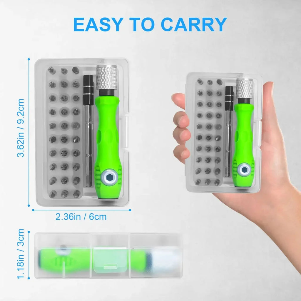 30-in-1 precision screwdriver set, mini repair kit, PS5 cleaning kit, men's tool set, suitable for glasses, MacBook, watches,