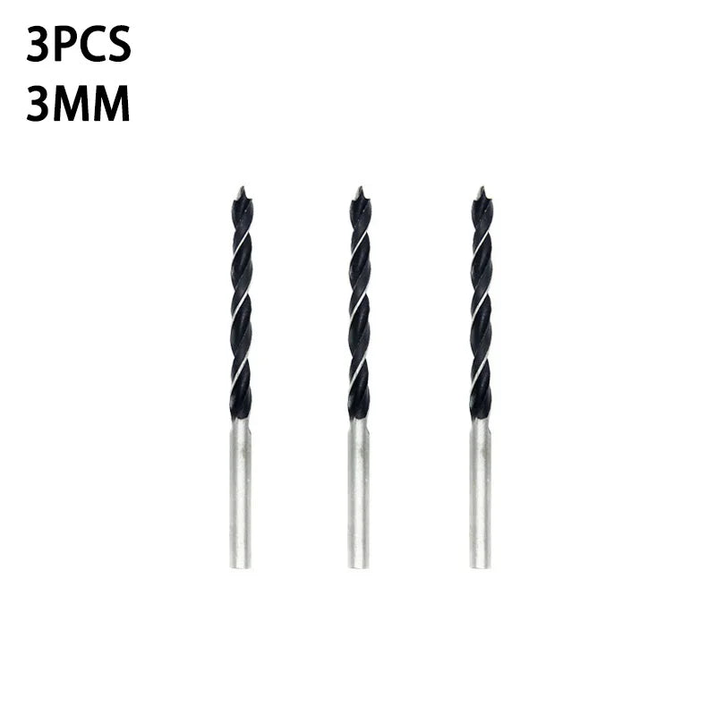 3/5pcs 3 4 5 6 7 8 10mm Quick Change Metal Tools 1/4" Hex Shank Wood HCS Drill Bit Set Round handle