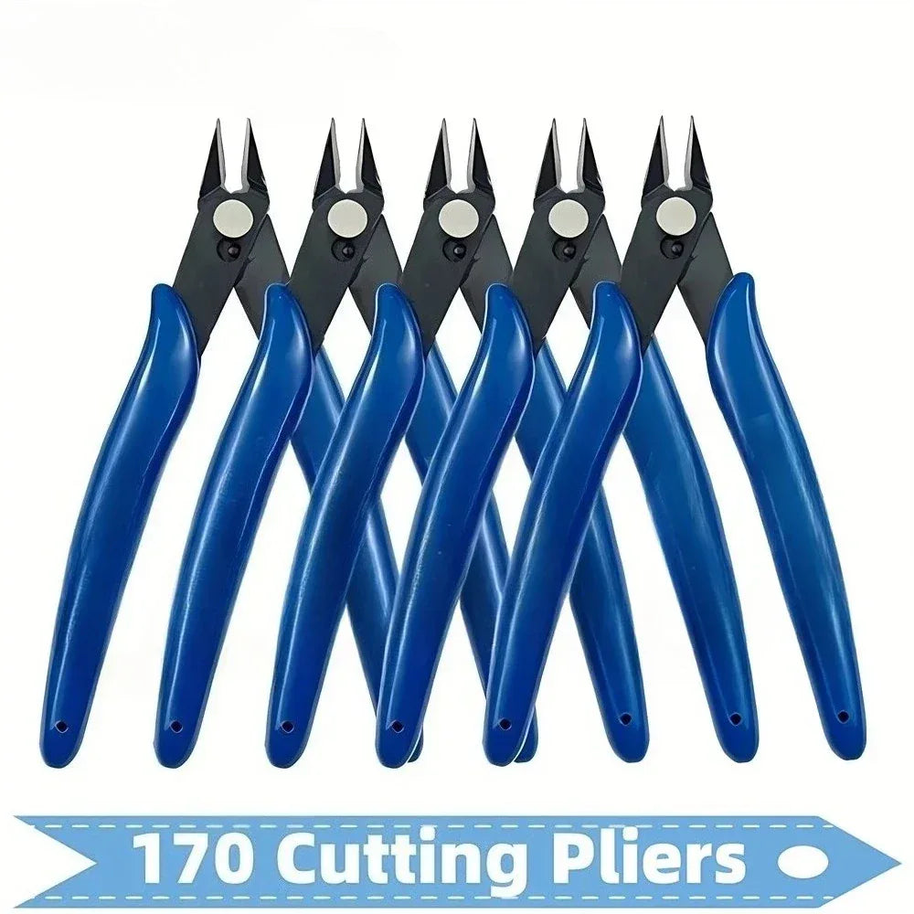 Blue Electricians Pliers Tools Electrician Hand Tool Carbon Steel home Electrical Wire Cable Cutters Side Snips Flush Nipper