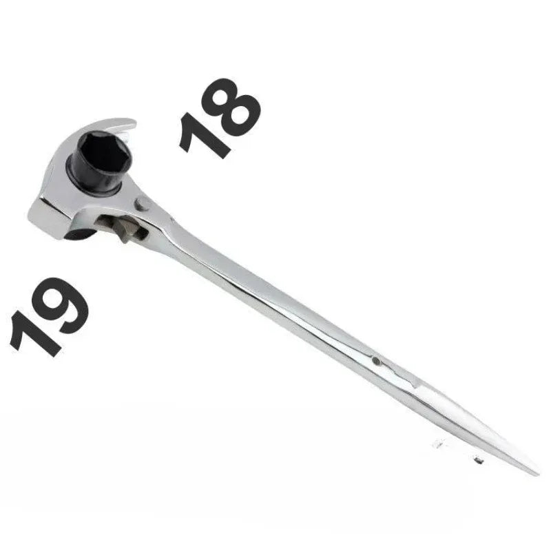 Multifunctional Hammer Wrench Ratchet Tool – Quick Release for Carpenters & Plumbers