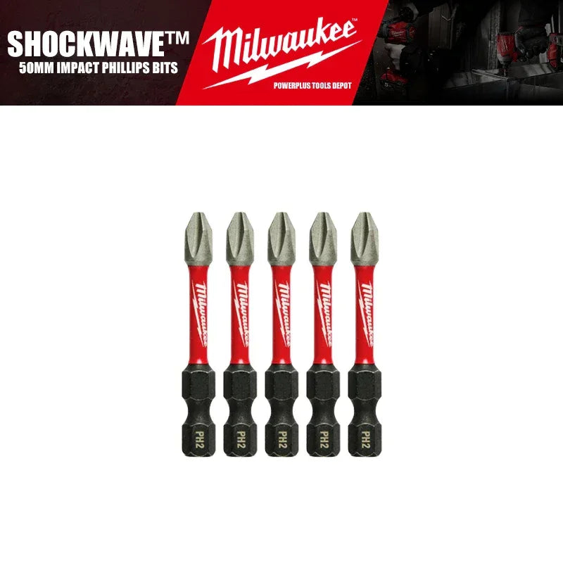 Milwaukee SHOCKWAVE™ Impact Phillips Bits – Durable Driver Bit Set
