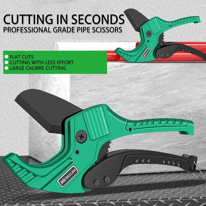 Heavy-Duty Pipe Cutter 32-42MM – SK5 Ratchet Scissors for PVC, PU, PP & PE Hoses