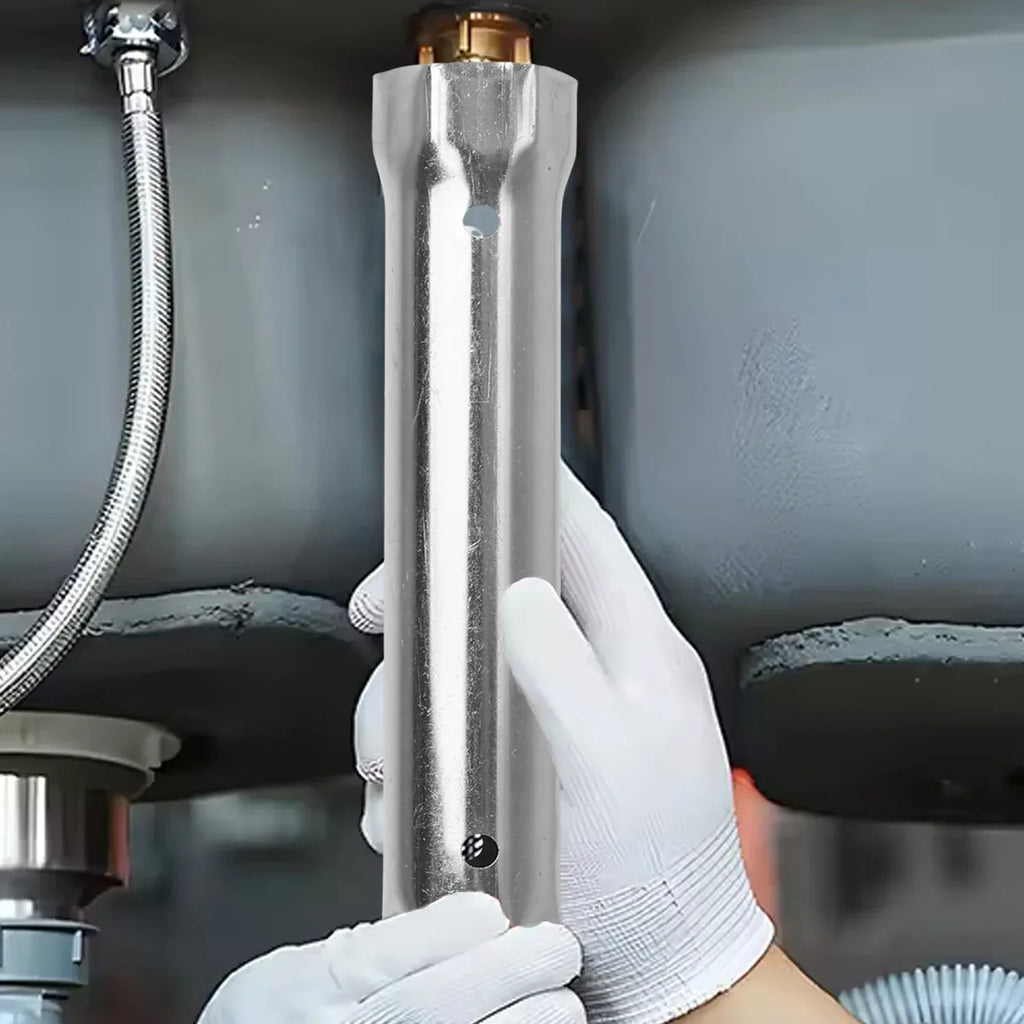 23-27mm 34-40mm Pipe Spanner Socket Wrench Double Ended Sink Faucet Drain Wrenches Spark-Plug Plumbing Car Repair Hand Tools