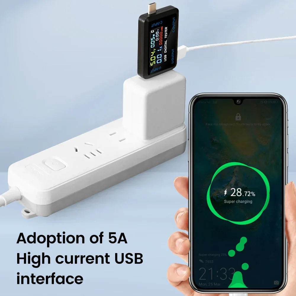 10 in 1 USB Tester DC Digital Voltmeter Amperimetro Current Voltage Meter Volt Ammeter Detector Power Bank Charger Indicator