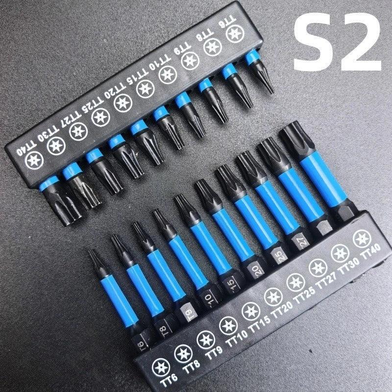 21/10PCS Star Impact Drill Bit Set S2 Steel Hex Head Shank Magnetic Screwdriver Driver Bits Holder Wrench Electric Drill Tools