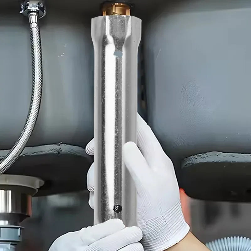 23-27mm 34-40mm Pipe Spanner Socket Wrench Double Ended Sink Faucet Drain Wrenches Spark-Plug Plumbing Car Repair Hand Tools