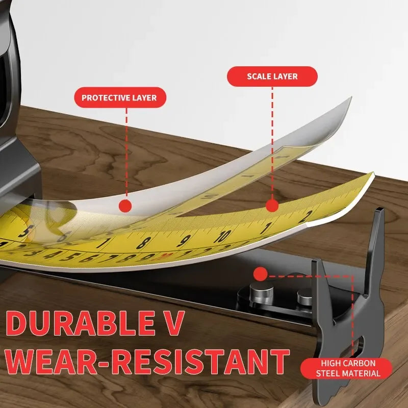 3m/5m/7.5m Tape Measure, Easy Read Measuring Tape Retractable With Lock,Ft/Metric