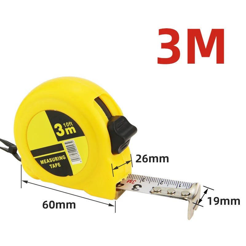 2M 3M 5M Tape Measure Metric Steel Measuring Ruler Distance Measuring Tool Meter Ruler Steel Tape Length Metal Measuring Tools