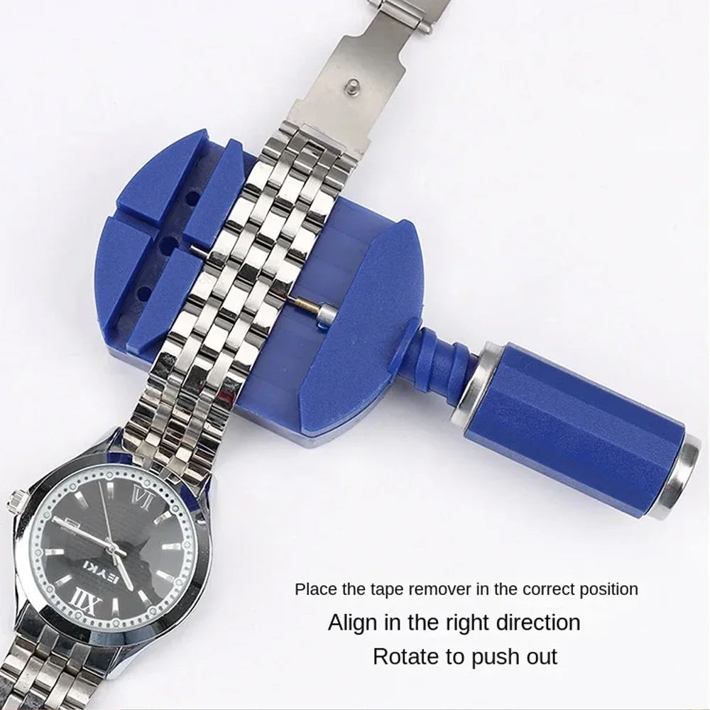 147 Parts Watch Repair Tool Kit for Disassembly Installation Maintenance Adjusting Straps Replacing Batteries