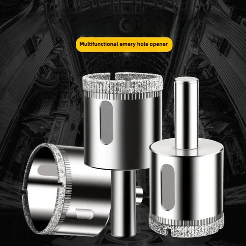 10PCS Diamond Hole Saw Drill Bits Set 3-50mm for Glass, Marble, Porcelain & Ceramic Tile